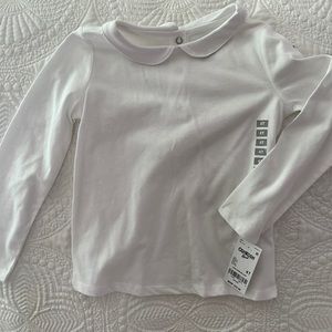 White collared shirt, size 4T